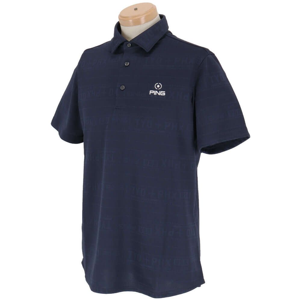 ピン PING　メンズ チケット柄 ジャカード 半袖 ポロシャツ 621-5160219　2025年モデル 詳細7