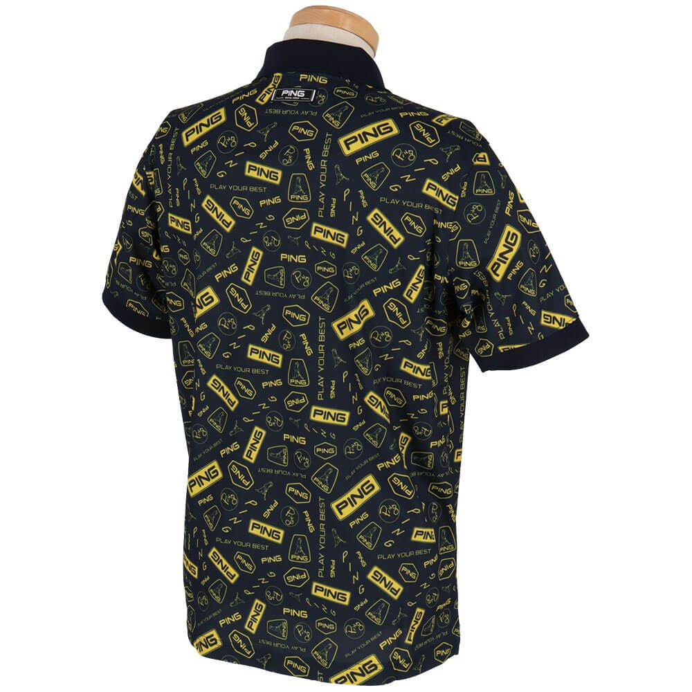 ピン PING　メンズ 総柄 プリント 半袖 ポロシャツ 621-5160221　2025年モデル 詳細10