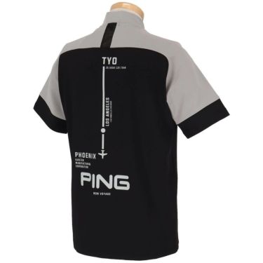 ピン PING　メンズ クイックドライ UV 半袖 ハイネックシャツ 621-5167303　2025年モデル 詳細3