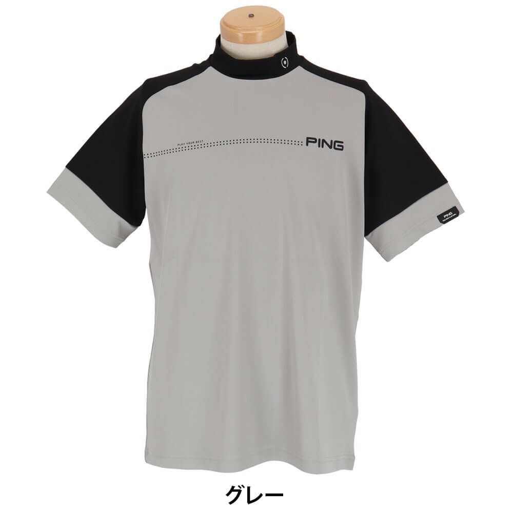 ピン PING　メンズ クイックドライ UV 半袖 ハイネックシャツ 621-5167303　2025年モデル 詳細5