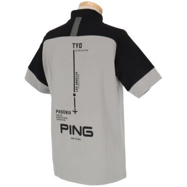 ピン PING　メンズ クイックドライ UV 半袖 ハイネックシャツ 621-5167303　2025年モデル 詳細6