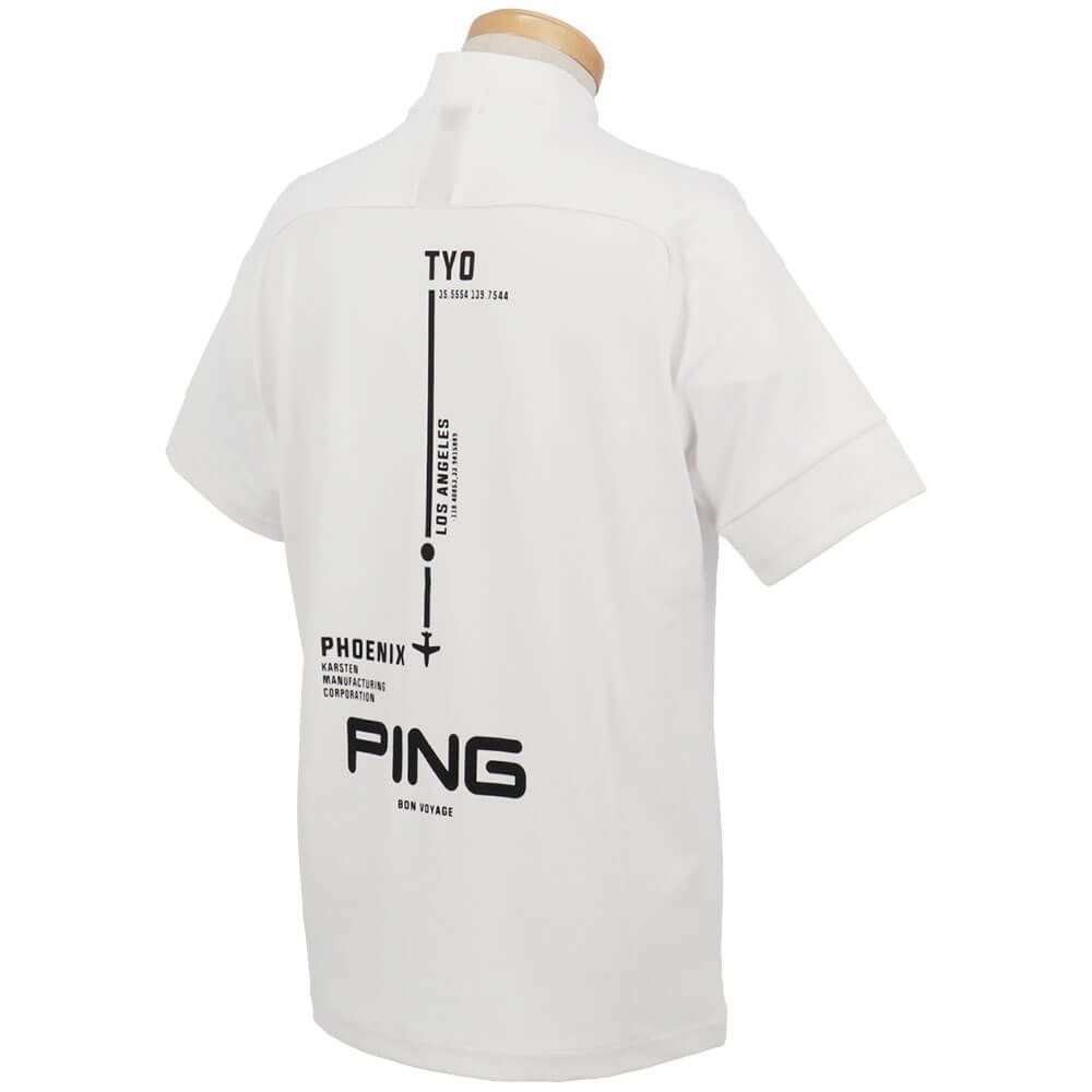 ピン PING　メンズ クイックドライ UV 半袖 ハイネックシャツ 621-5167303　2025年モデル 詳細9