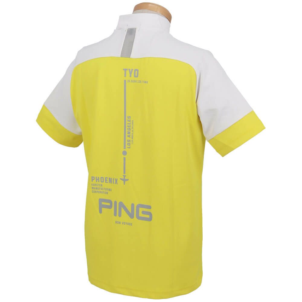 ピン PING　メンズ クイックドライ UV 半袖 ハイネックシャツ 621-5167303　2025年モデル 詳細12