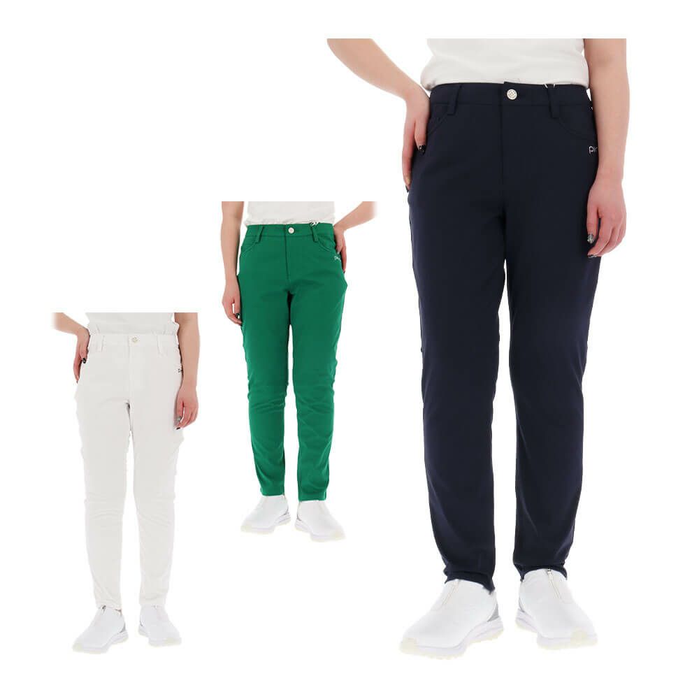 ピン PING　レディース ロゴ刺繍 全方向ストレッチ ライトテーパード 5ポケット ロングパンツ 622-5131200　2025年モデル 詳細1