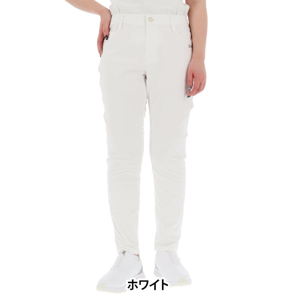 ピン PING　レディース ロゴ刺繍 全方向ストレッチ ライトテーパード 5ポケット ロングパンツ 622-5131200　2025年モデル 詳細5