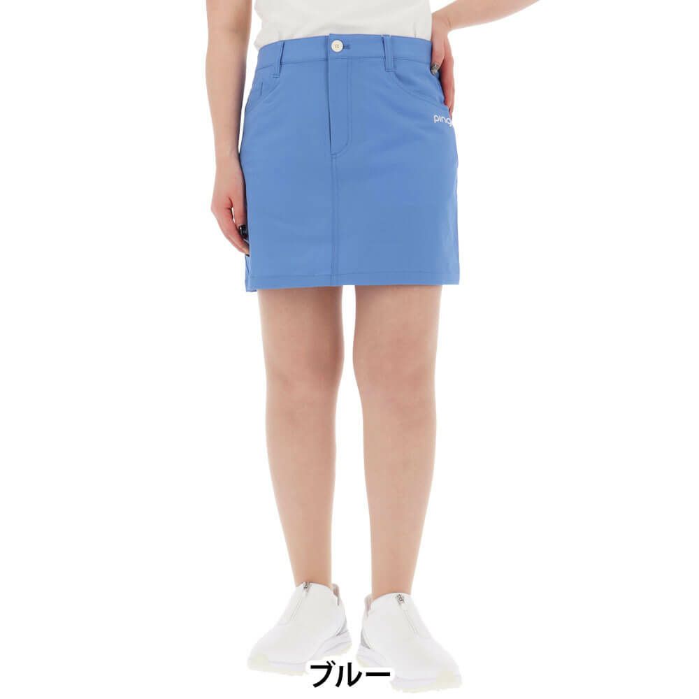 ピン PING　レディース ロゴ刺繍 全方向ストレッチ 二重織 台形 スカート 622-5134104　2025年モデル 詳細2
