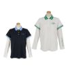 ピン PING　レディース 半袖 ポロシャツ & 長袖 ハイネックインナーシャツ レイヤード ツインセット 622-5160202　2025年モデル