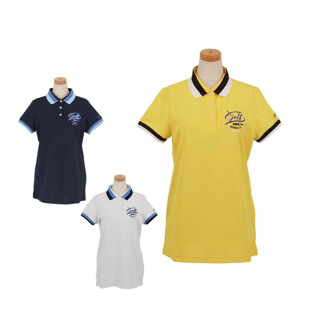 ピン PING　レディース ロンナイズカノコ 半袖 ポロシャツ 622-5160304　2025年モデル 詳細1