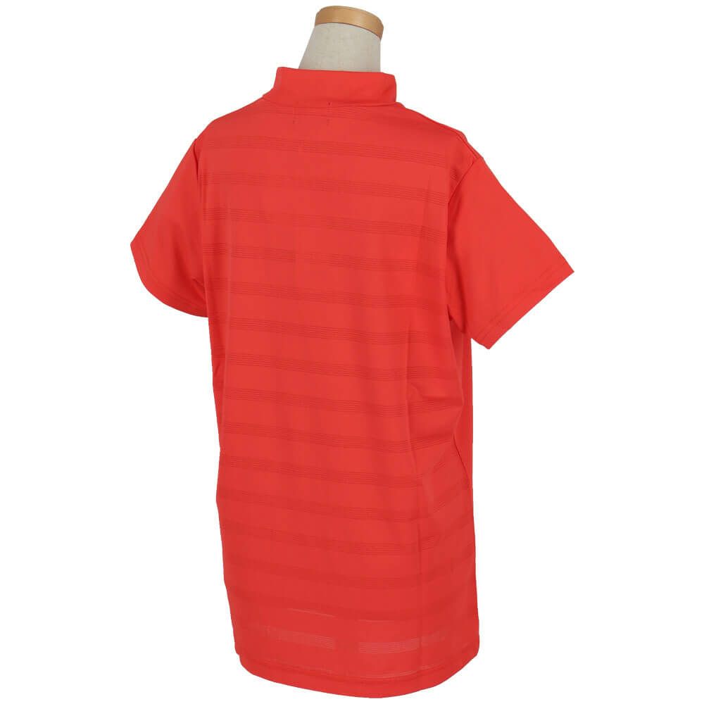 ピン PING　レディース メッシュ ボーダージャガード 半袖 ハイネック シャツ 622-5167100　2025年モデル 詳細9