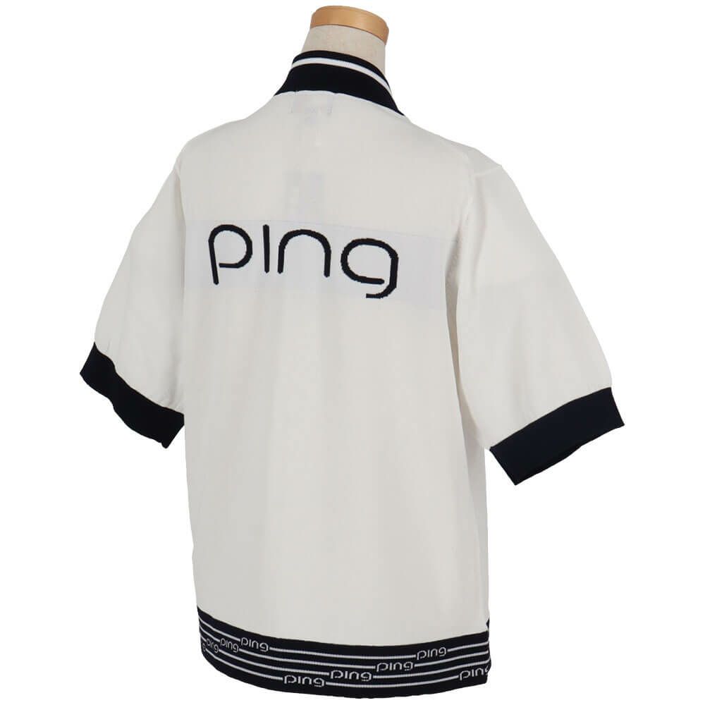 ピン PING　レディース フルジップニット 半袖 ブルゾン 622-5172200　2025年モデル 詳細6