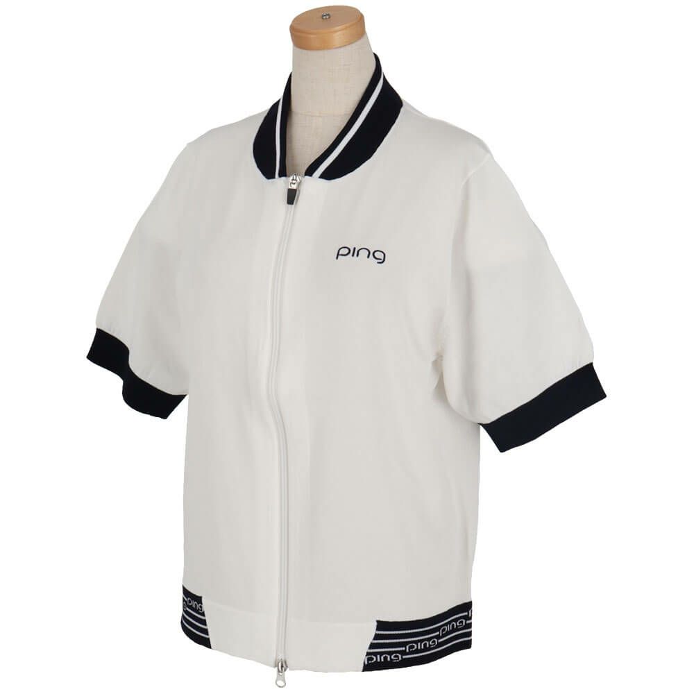 ピン PING　レディース フルジップニット 半袖 ブルゾン 622-5172200　2025年モデル 詳細7