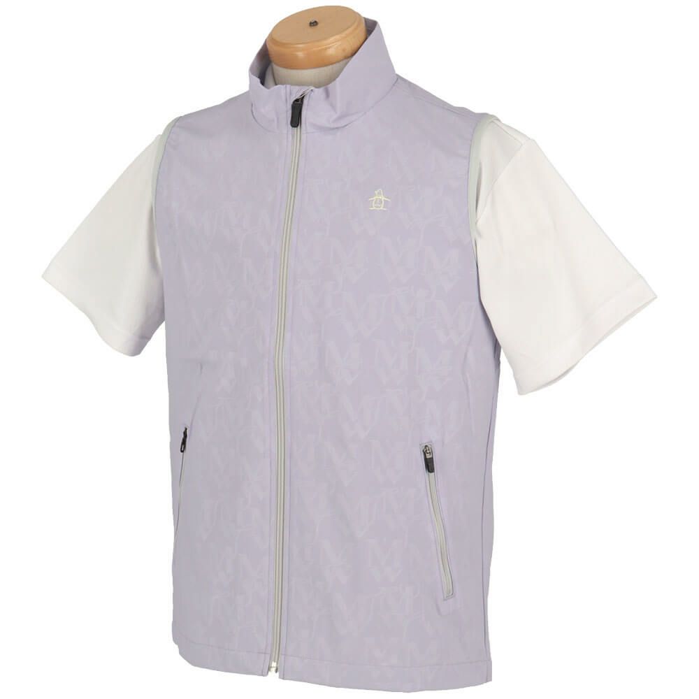 マンシングウェア Munsingwear　メンズ ストレッチ エンボス柄 ベスト MGMXJK50　2024年モデル 詳細4