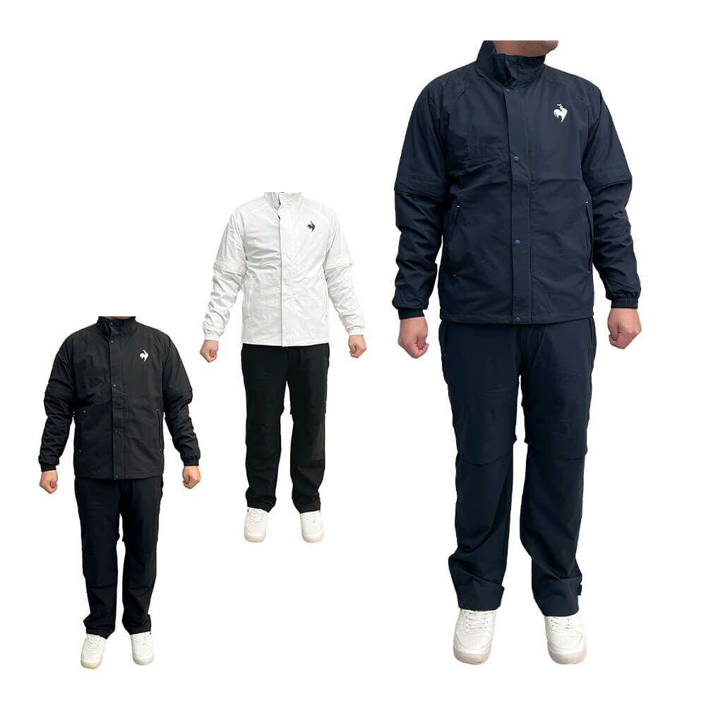 ルコック Le coq sportif　2WAY メンズ レインウェア 上下セット QGMXJH10W　2024年モデル 詳細1