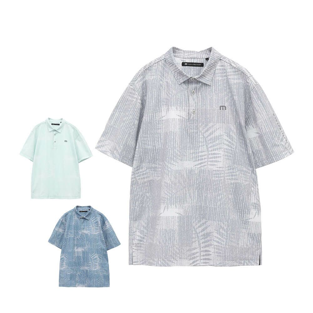 トラヴィスマシュー Travis Mathew　メンズ リーフプリント 半袖 ポロシャツ 7AL009　2025年モデル