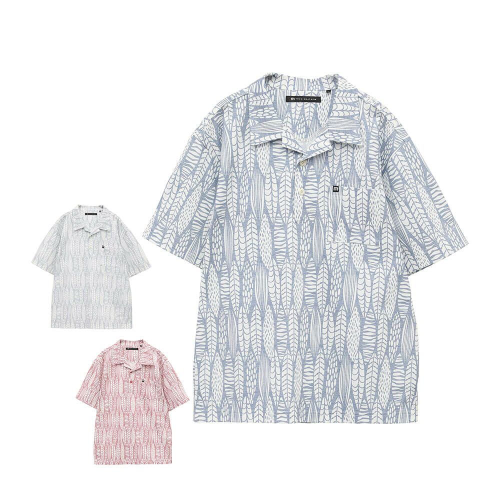 トラヴィスマシュー Travis Mathew　メンズ サーフボードプリント 半袖 ポロシャツ 7AL011　2025年モデル