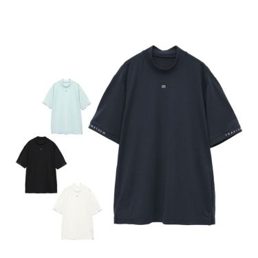 トラヴィスマシュー Travis Mathew　メンズ ロゴプリント 半袖 モックネックシャツ 7AL014　2025年モデル 詳細1