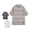 トラヴィスマシュー Travis Mathew　メンズ パイルボーダー 半袖 モックネックシャツ 7AL015　2025年モデル