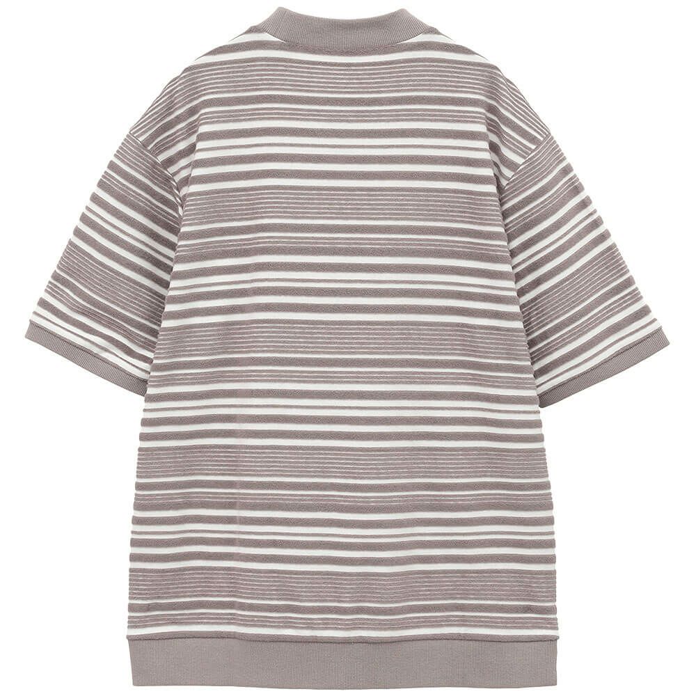 トラヴィスマシュー Travis Mathew　メンズ パイルボーダー 半袖 モックネックシャツ 7AL015　2025年モデル 詳細3