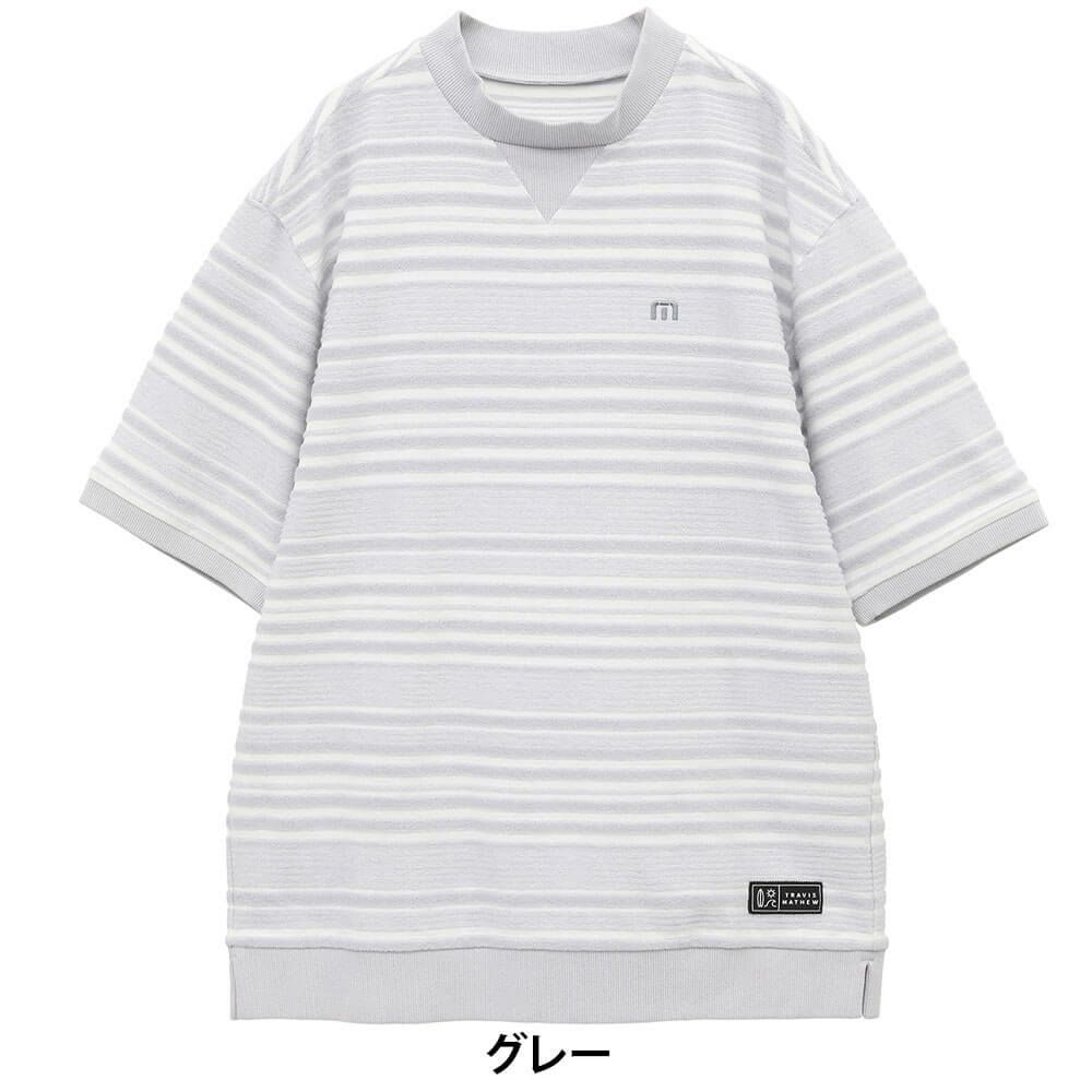 トラヴィスマシュー Travis Mathew　メンズ パイルボーダー 半袖 モックネックシャツ 7AL015　2025年モデル 詳細9
