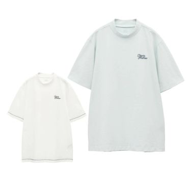 トラヴィスマシュー Travis Mathew　メンズ チェーンステッチ レトロプリント 半袖 モックネックシャツ 7AL024　2025年モデル 詳細1