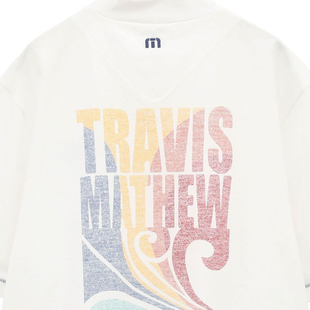トラヴィスマシュー Travis Mathew　メンズ チェーンステッチ レトロプリント 半袖 モックネックシャツ 7AL024　2025年モデル 詳細5