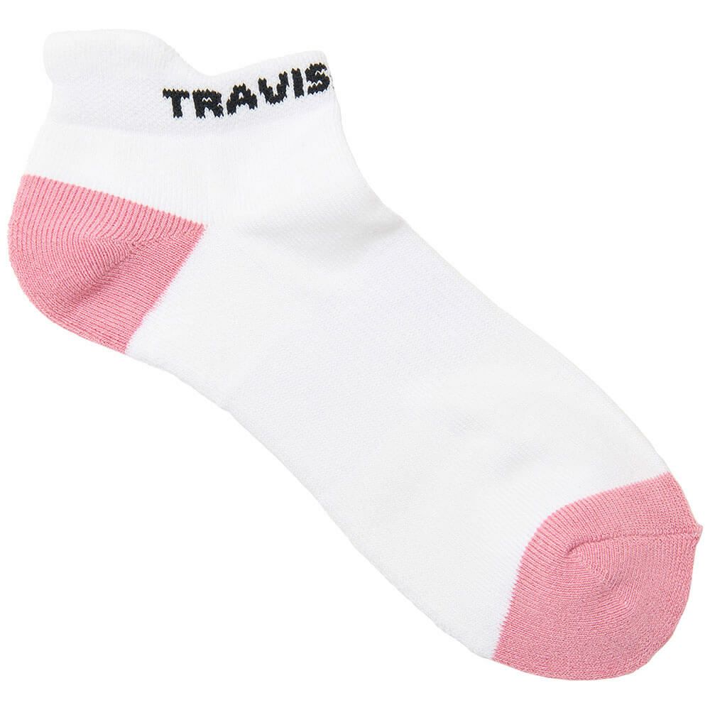 トラヴィスマシュー Travis Mathew　メンズ バイカラー アンクル ソックス 7AL091 6GNR レッド　2025年モデル 詳細2
