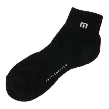 トラヴィスマシュー Travis Mathew　メンズ ショート ソックス 7AL092 0BLK ブラック　2025年モデル 詳細1