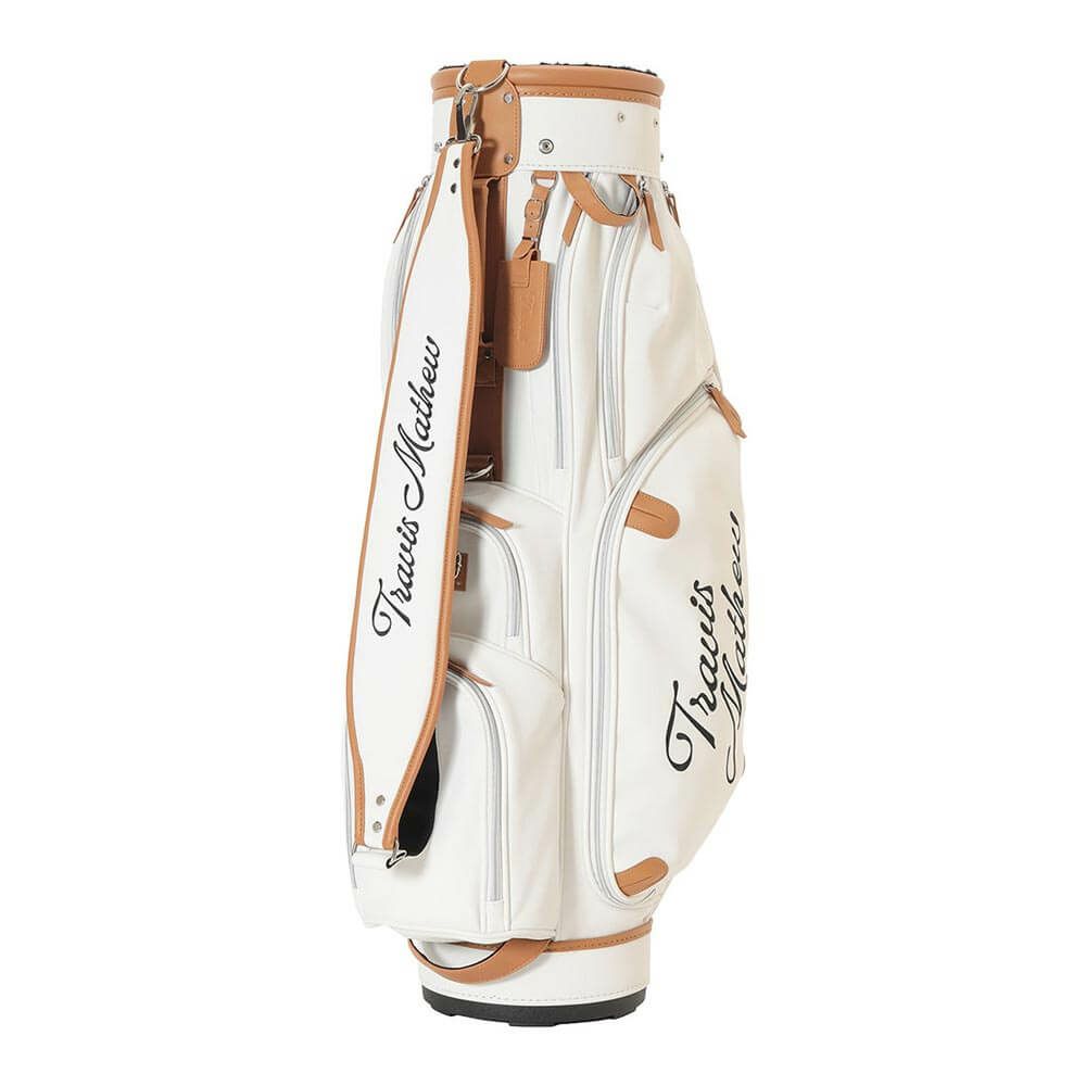 トラヴィスマシュー Travis Mathew　メンズ CANVAS キャディバッグ 7AL902 1WHT ホワイト　2025年モデル 詳細1