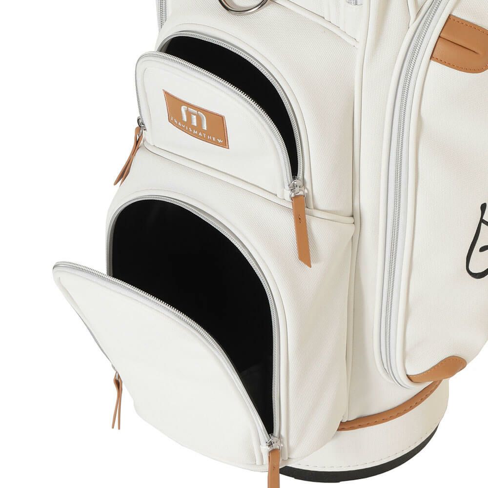 トラヴィスマシュー Travis Mathew　メンズ CANVAS キャディバッグ 7AL902 1WHT ホワイト　2025年モデル 詳細6