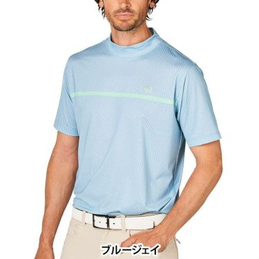 フットジョイ FootJoy　メンズ チェストライン 半袖 モックネックシャツ FJ-S25-S10　2025年モデル 詳細2