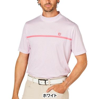 フットジョイ FootJoy　メンズ チェストライン 半袖 モックネックシャツ FJ-S25-S10　2025年モデル 詳細5