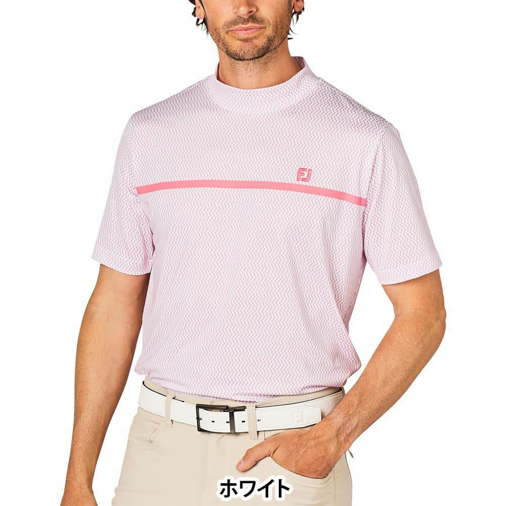 フットジョイ FootJoy　メンズ チェストライン 半袖 モックネックシャツ FJ-S25-S10　2025年モデル 詳細5