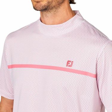 フットジョイ FootJoy　メンズ チェストライン 半袖 モックネックシャツ FJ-S25-S10　2025年モデル 詳細7