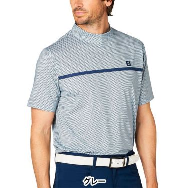 フットジョイ FootJoy　メンズ チェストライン 半袖 モックネックシャツ FJ-S25-S10　2025年モデル 詳細8