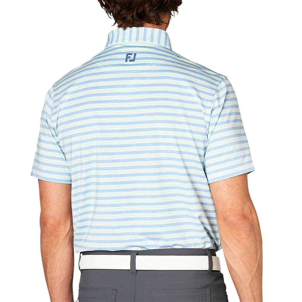 フットジョイ FootJoy　メンズ ヘザーストライプ 半袖 ボタンダウン ポロシャツ FJ-S25-S11　2025年モデル 詳細3