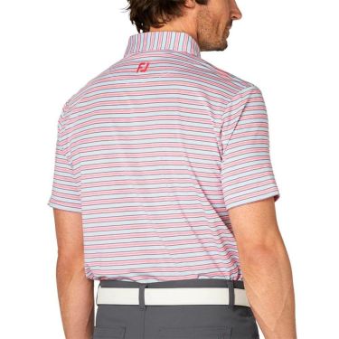 フットジョイ FootJoy　メンズ ヘザーストライプ 半袖 ボタンダウン ポロシャツ FJ-S25-S11　2025年モデル 詳細6