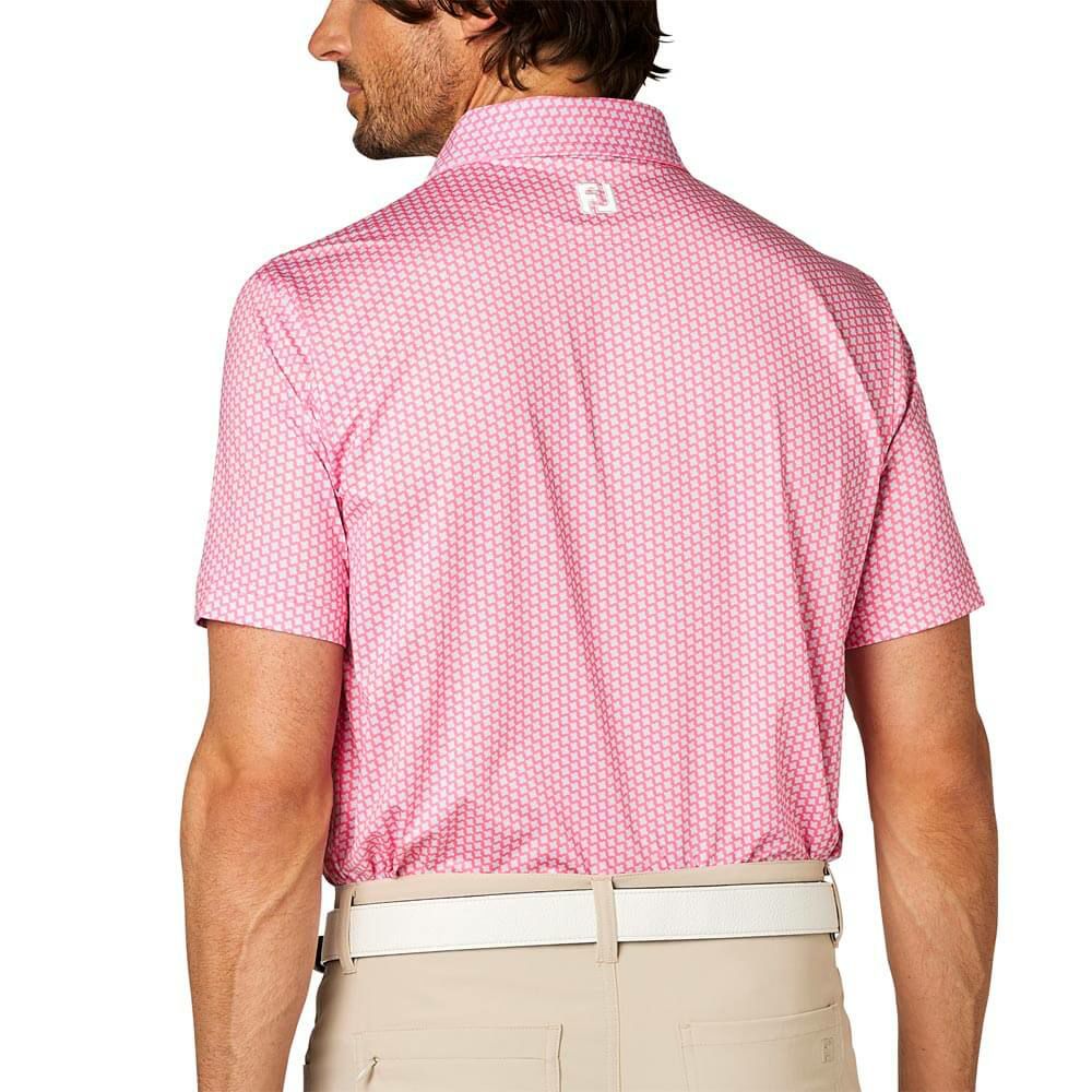 フットジョイ FootJoy　メンズ ジオメトリックプリント ワイドカラー 半袖 ポロシャツ FJ-S25-S12　2025年モデル 詳細3