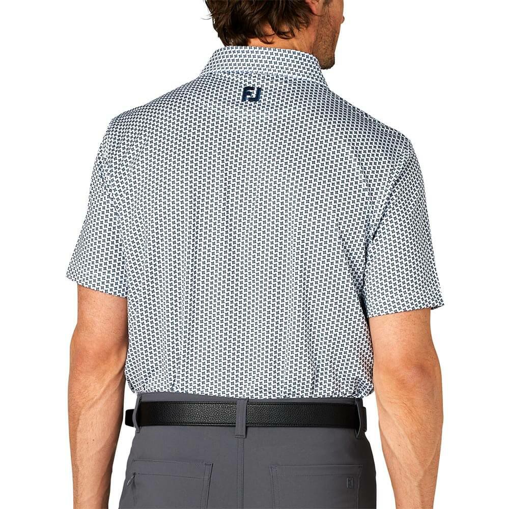 フットジョイ FootJoy　メンズ ジオメトリックプリント ワイドカラー 半袖 ポロシャツ FJ-S25-S12　2025年モデル 詳細6