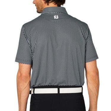 フットジョイ FootJoy　メンズ ジオメトリックプリント ワイドカラー 半袖 ポロシャツ FJ-S25-S12　2025年モデル 詳細9