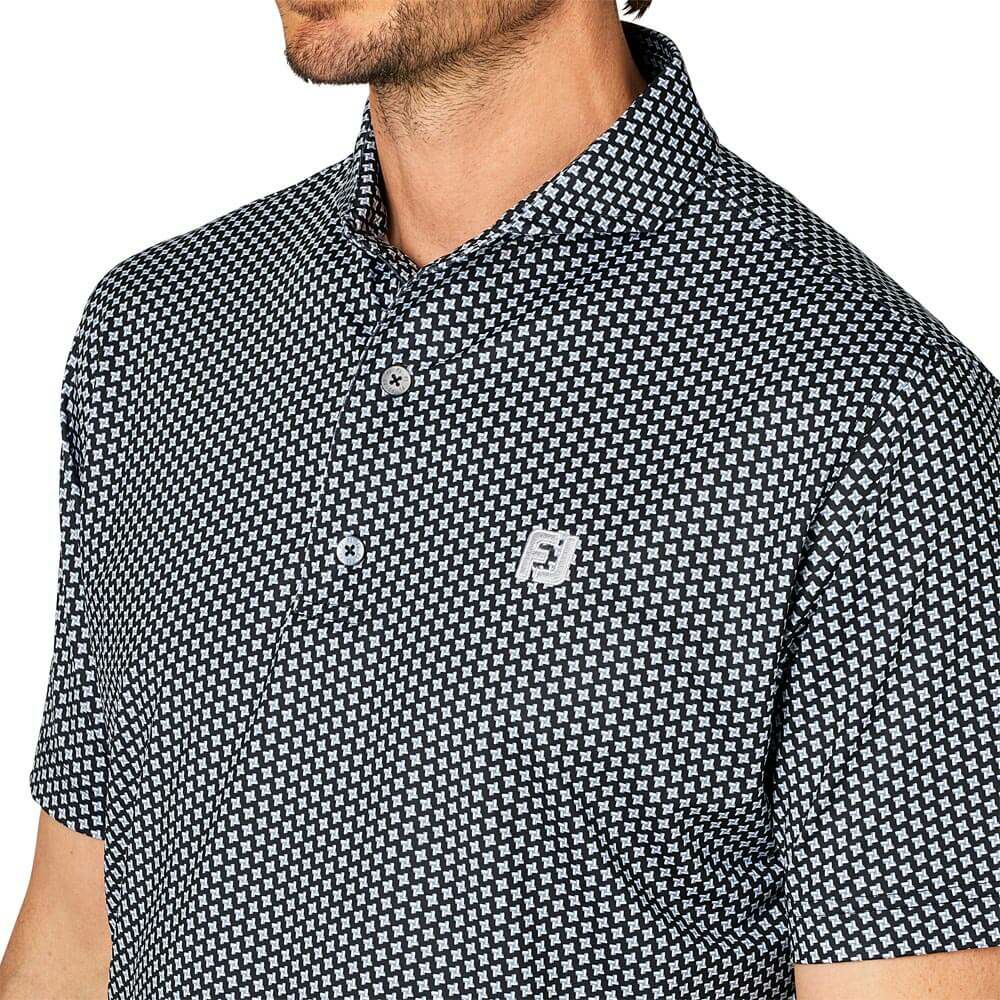 フットジョイ FootJoy　メンズ ジオメトリックプリント ワイドカラー 半袖 ポロシャツ FJ-S25-S12　2025年モデル 詳細10