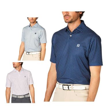 フットジョイ FootJoy　メンズ ボールプリント 半袖 ポロシャツ FJ-S25-S13　2025年モデル 詳細1