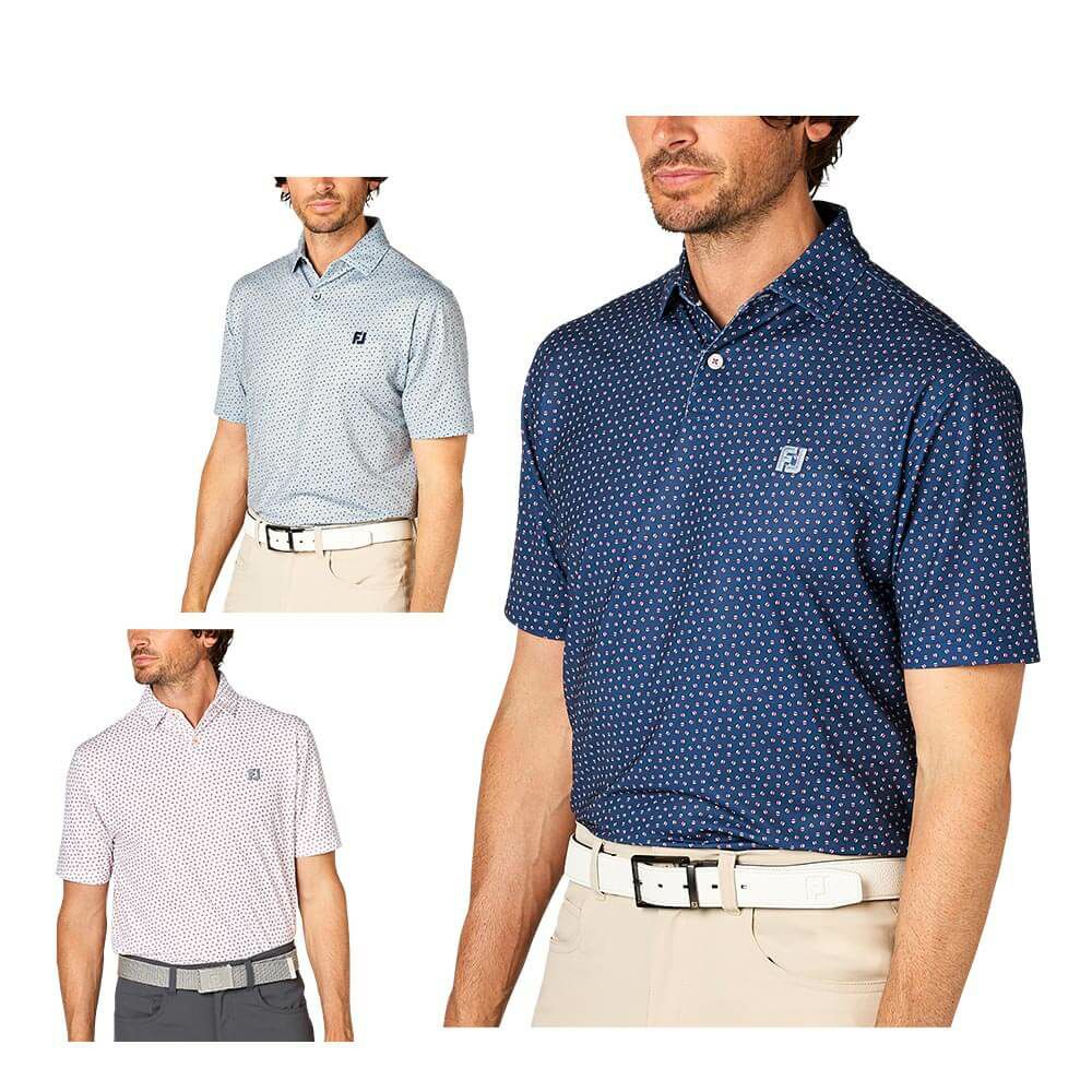 フットジョイ FootJoy　メンズ ボールプリント 半袖 ポロシャツ FJ-S25-S13　2025年モデル 詳細1