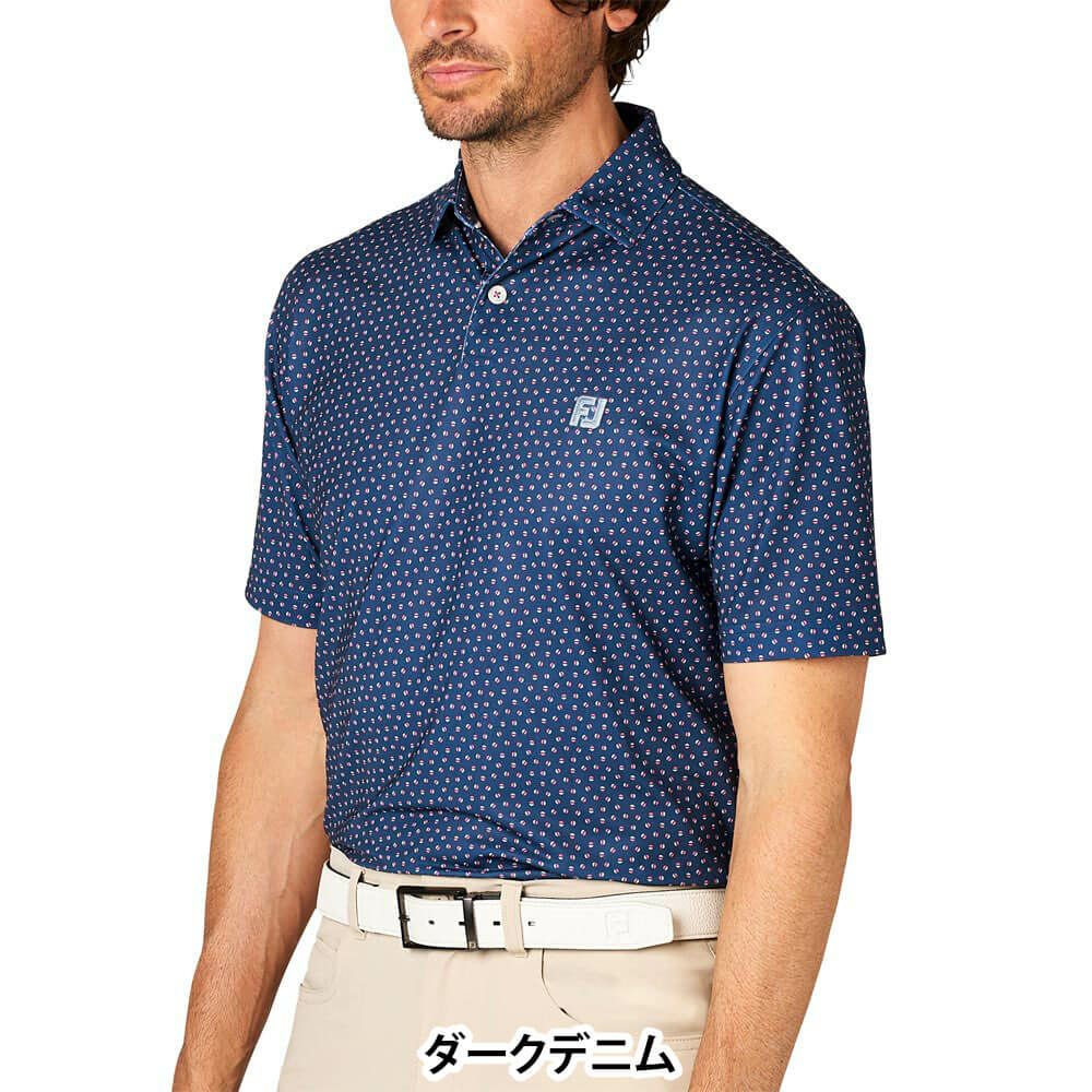 フットジョイ FootJoy　メンズ ボールプリント 半袖 ポロシャツ FJ-S25-S13　2025年モデル 詳細2