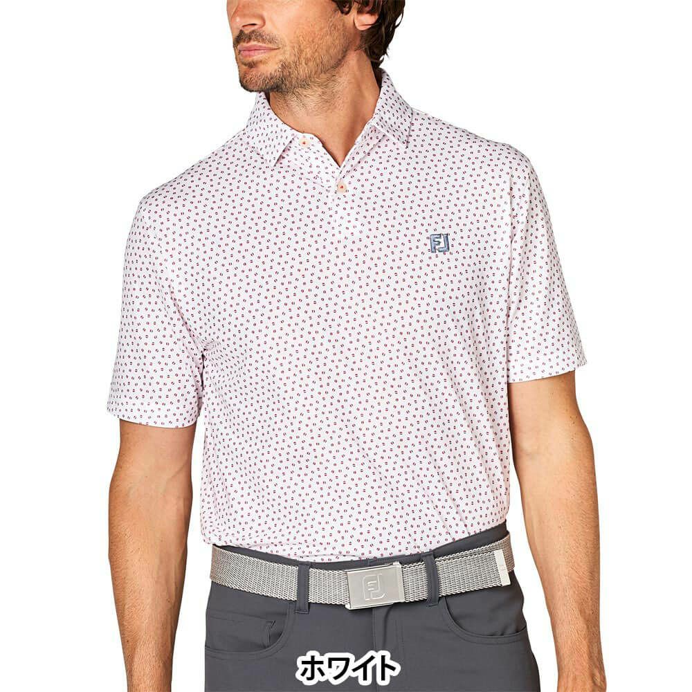 フットジョイ FootJoy　メンズ ボールプリント 半袖 ポロシャツ FJ-S25-S13　2025年モデル 詳細8