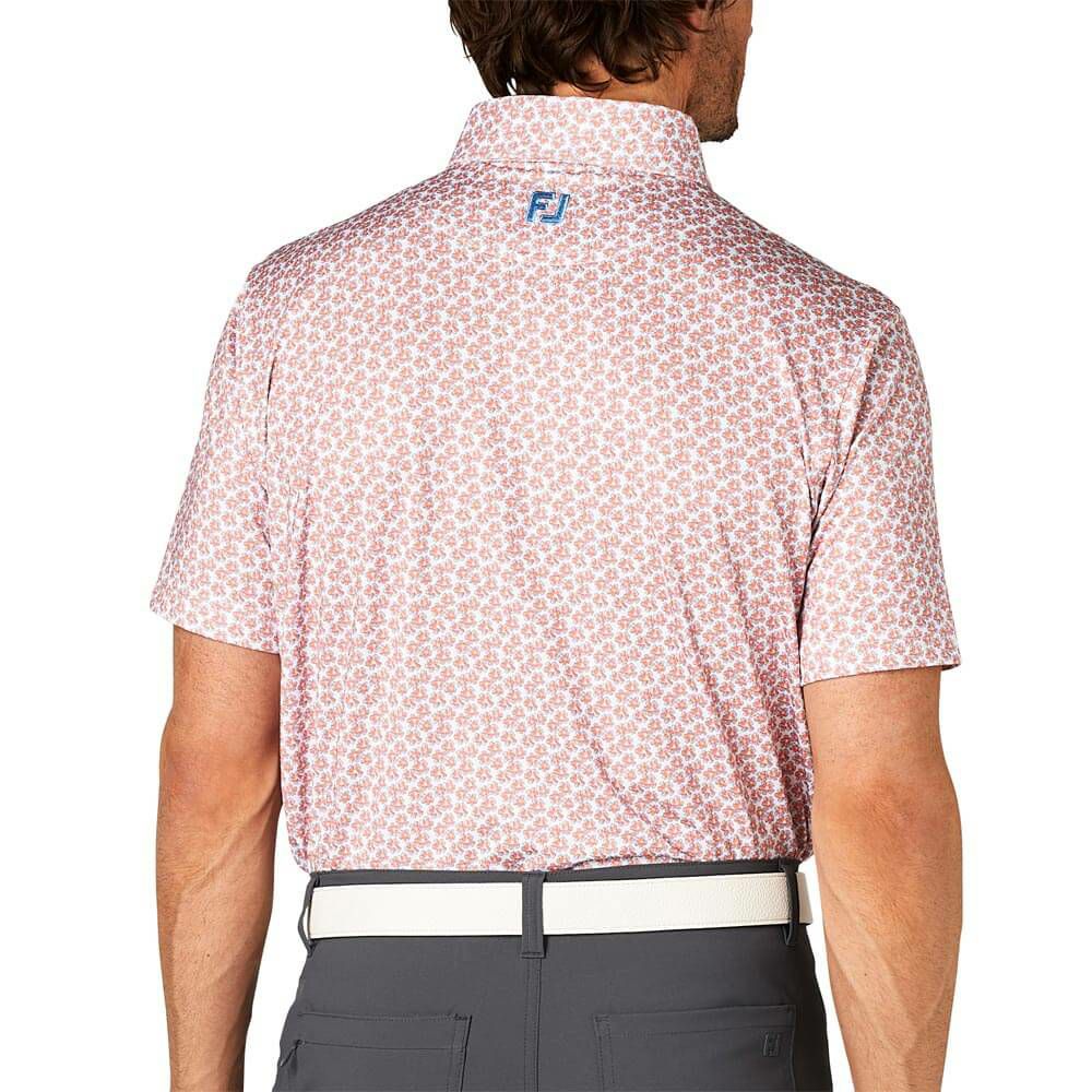 フットジョイ FootJoy　メンズ フラワープリント 半袖 ボタンダウン ポロシャツ FJ-S25-S14　2025年モデル 詳細10