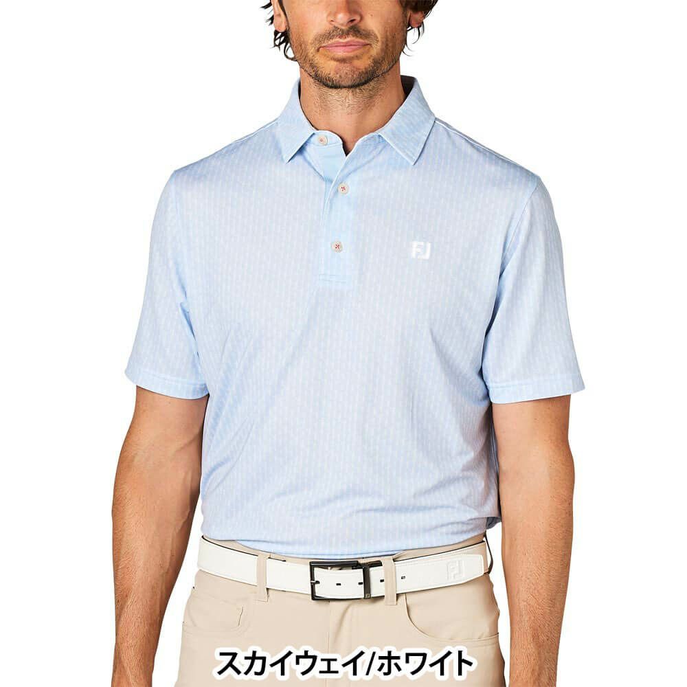 フットジョイ FootJoy　メンズ プレイヤーズ フィギュアプリント 半袖 ポロシャツ FJ-S25-S15　2025年モデル 詳細2