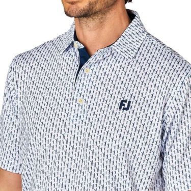 フットジョイ FootJoy　メンズ プレイヤーズ フィギュアプリント 半袖 ポロシャツ FJ-S25-S15　2025年モデル 詳細7