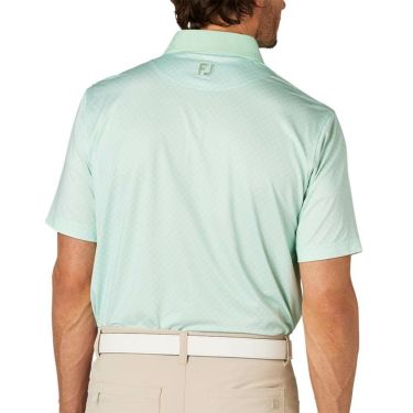 フットジョイ FootJoy　メンズ 格子ジャカード 半袖 ポロシャツ FJ-S25-S16　2025年モデル 詳細3