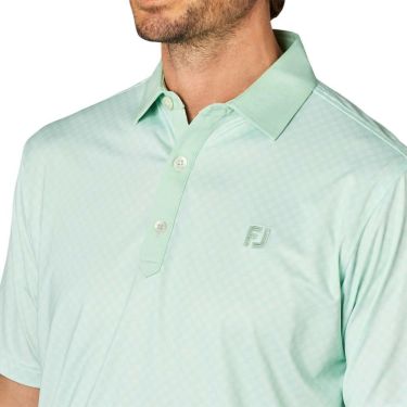 フットジョイ FootJoy　メンズ 格子ジャカード 半袖 ポロシャツ FJ-S25-S16　2025年モデル 詳細4