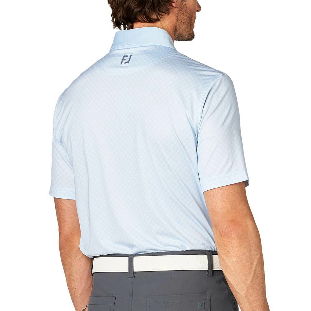 フットジョイ FootJoy　メンズ 格子ジャカード 半袖 ポロシャツ FJ-S25-S16　2025年モデル 詳細6